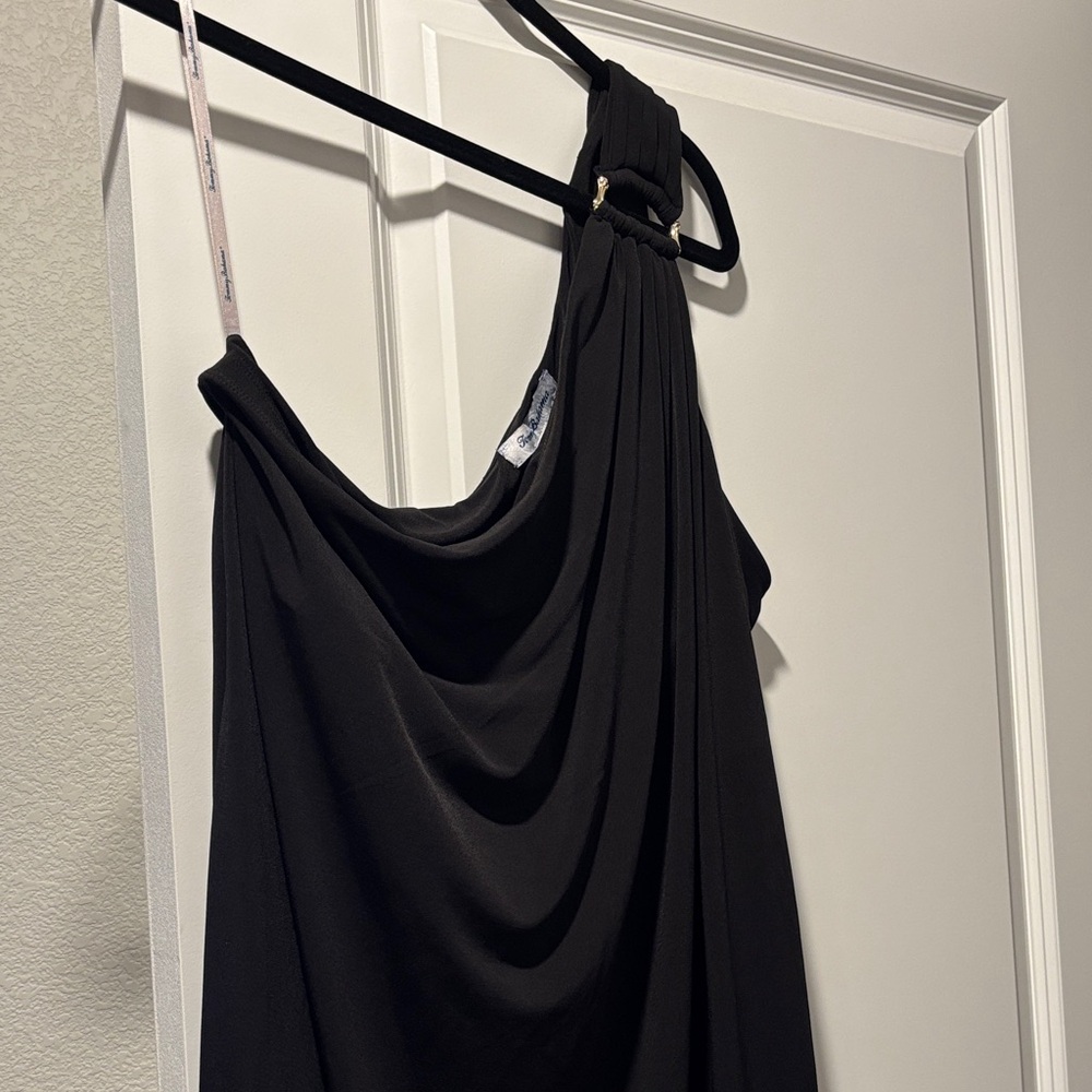 Tommy Bahama Black One-Shoulder Dress